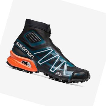 Salomon SNOWCROSS ADVANCED Tornacipő Férfi Fekete Kék Narancssárga | HU 2182WNB